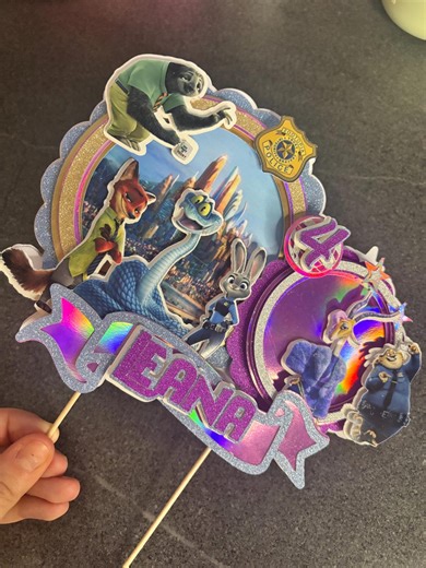 Cake Topper Zootopia - Cake Topper Zoo Topie - Zootopia Nick and Judy - - Etsy UK