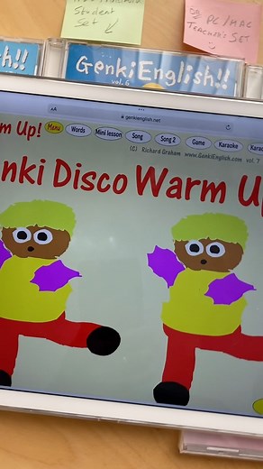 Lesson 1 of Genki English is the Genki Disco Warm Up! Using music featured in Fortnite, students not only learn some very useful classroom English but also the Genki Growth Mindset! Scan the code in the previous post! #GenkiEnglish #LearnEnglish #EnglishPronunciation #TeachEnglish #ESL #EFL #TEFL #Grammar #EnglishPlay | GenkiEnglish.com : Bring your class to life