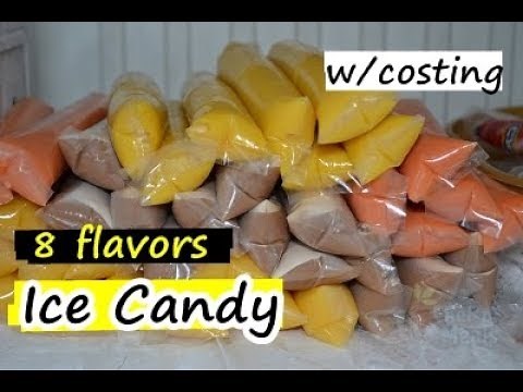 How to Make Ice Candy - buko, melon, avocado, mango, milo, fruit salad, cookies&cream, mungo flavor