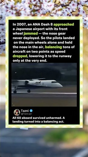 How Pilots BALANCED A Plane Without Front Wheels! 🛩️ #Aviation #History #Shorts