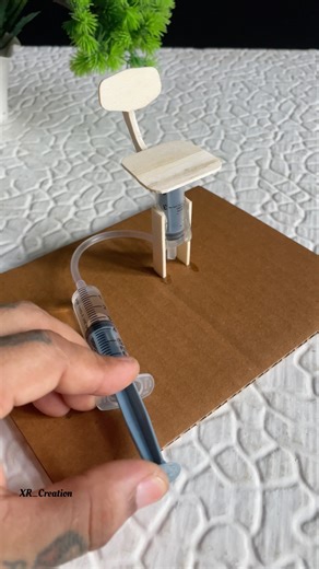 Hydraulic Pneumatic Chair | #dcmotor #youtubeshorts #shorts #dcmotorproject