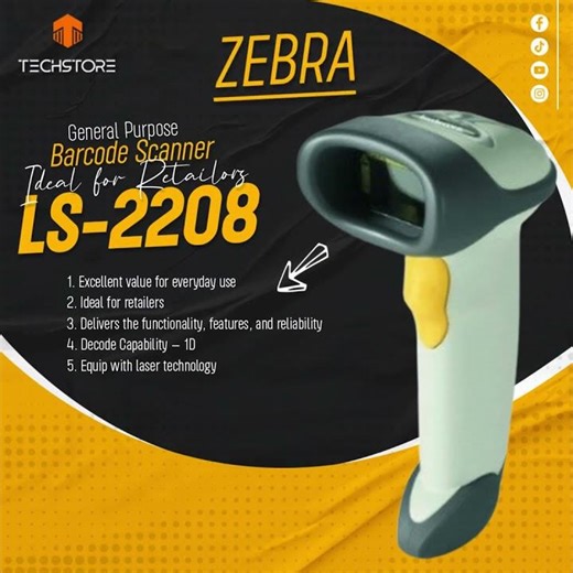 Presenting Zebra LS-2208 Barcode Scanner – the ultimate choice for retailers. 🛒#shorts