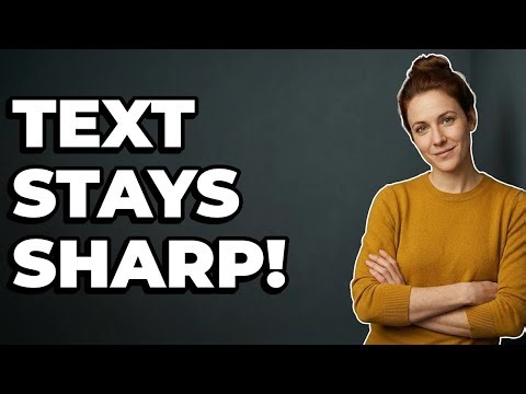 How To Keep Text Sharp When Resizing Digitally?