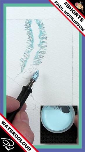 MASKING FLUID TIP 🎨 #Shorts (No 195)