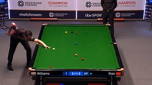 157K views · 1.8K reactions | At 5-0 down, Xiao Guodong looked dejected. Since then he's taken the next four and has barely given Mark Williams a sniff! ⚔️ Bolton's comeback king is marching into the interval with confidence ‍ @GrosvenorSport #ChampofChamps | Champion of Champions Snooker | Facebook