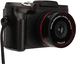 1080P HD Digital Camera for Photography, 16X Digital Zoom Micro SLR Digital Camera with 2.4 Inch HD Display for Selfie Vlogging, Portable 16MP Anti Shake Camera for Travel Outdoor