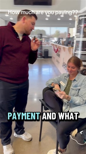 Asking people that work in a car dealership what their payments are! How much are you paying each month?? #fyp #cartok #funny #budget