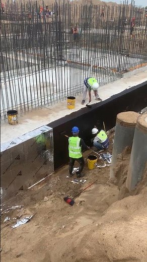 Technical protect underground pile cap with Sika shield