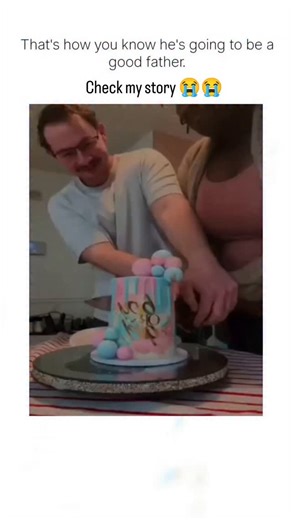 mindcrave3 on Instagram: "The post shares a 12-second video of an interracial couple excitedly cutting a blue-filled gender reveal cake, emphasizing the father's careful, joyful demeanor as evidence of strong parenting potential, amassing 3.6 million views in under 24 hours. As a parody account (@EIRancheroLoco ) with a humorous bio, the Spanish-language caption "Así es como te das cuenta que va a ser un buen padre" sparks diverse replies, including 150+ ranging from affectionate praise to racia
