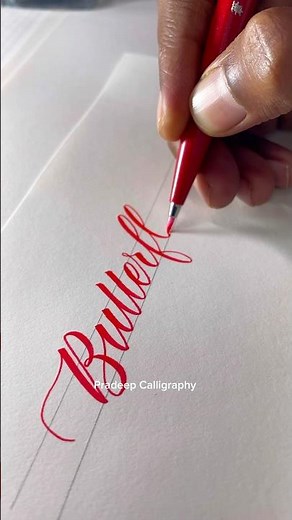 Pentel Sign Brush Pen Calligraphy #pradeepcalligraphy #handwriting