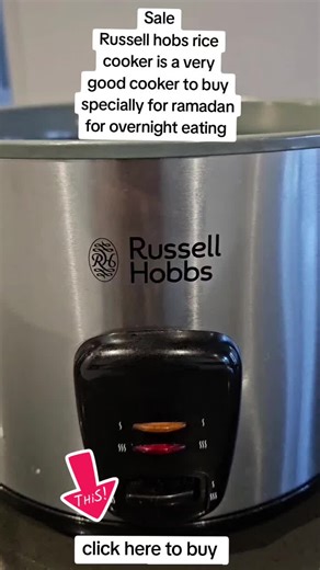 Russell Hobbs Rice Cooker is a very good rice cooker specially for ramadan we all fasting all day we need this rice cooker to buy for ramadan click on the link below to buy this Russell Hobbs rice cooker #russellhobs #rice #cooker #tiktokmademebuyit #foryoupage❤️❤️