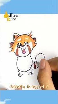 How to Draw Red Panda | Easy Drawing Tutorial for Kids | Drawing Eazy