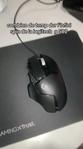 Durée de l'Infini Spin de la Logitech G502