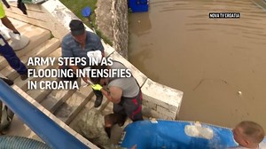 Croatian army steps in as heavy rains flood homes, roads and schools