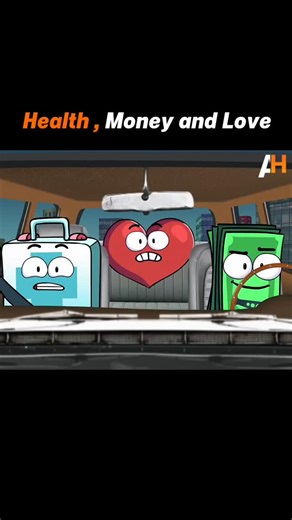 Health • Wellness • Animation | ‎Health, Money and Love drive a car to happiness. Who will manage to get us there ? ‎• ‎• ‎Follow @animatedhealth for animated videos like... | Instagram