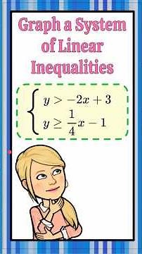 Graph a System of Linear Inequalities | Algebra 🖤