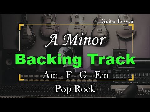Am Backing Track | 80 Bpm | Pop Rock