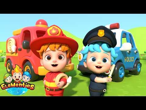 Super Equipe de Resgate | Profissões para crianças | Canções Infantis | Elementies em Português