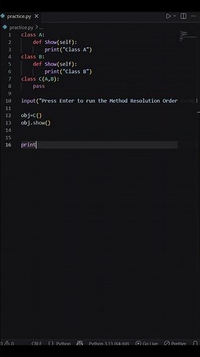114 Method Resolution Order in Python | ‪@learnwithmejay‬