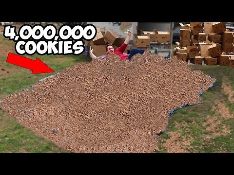 Giving My 4,000,000th Subscriber 4,000,000 Cookies