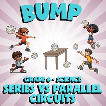 Series vs Parallel Circuits BUMP Science Game - No Prep Grade 6 Review Activity