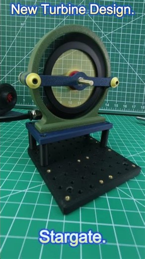 Stargate 435 Turbine. New Model Spooling Up. #3dprint #Turbine #Engine