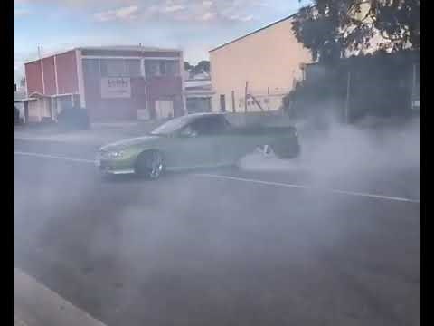 Hothouse Green VY SS Ute Burnout