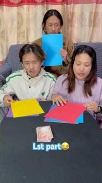 Color paper matching challenge game😂 #funnyvideo #funnygame #gameplay #funnyshorts #foryou