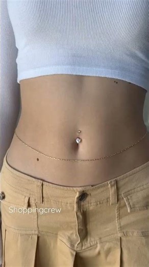 "Belly Chains: The Hottest Trend of the Year" #shorts #trending #short #bellychain #bellybuttonchain
