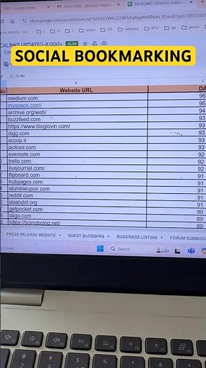 FREE SOCIAL BOOKMARKING WEBSITE