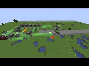 Minecraft fully automatic road paver (Slime Block Flying Machine)
