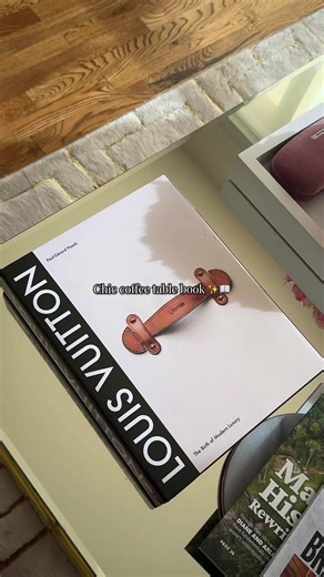 Chic coffee table book to elevate your home decor @Louis Vuitton #coffeetablebook #designerfashion #louisvuitton #luxury #lachiccouture