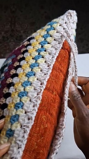 Crochet Granny Square Cushion Cover Tutorial on my YouTube channel Direct link in comment section - - - #crochetgrannysquarecushioncover #crochetgrannysquarepillow #crochettipandtricks #CrochetTrendy #crochetoftheworld #crochetthat #crochetstuffs #yarnstuff #knitthat | Njenie Handmade