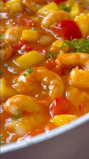 Sweet and sour shrimp 🦐🍍Forget takeout!🏮