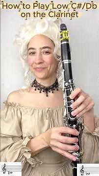 🎶How to Play Low C#/Db on the Clarinet #clarinet #howtoplayclarinet #shorts