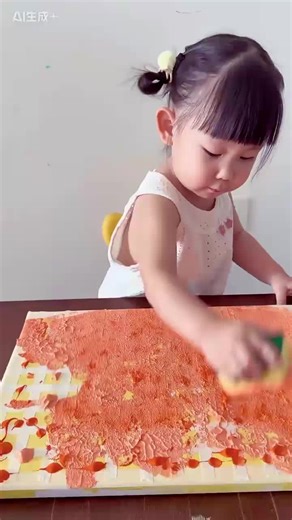 cute girl painting video 🥰