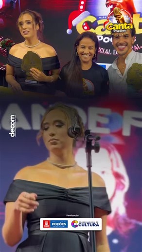 🎶 A música tomou conta, a cultura brilhou e a emoção falou mais alto. Na grande final da Maratona Musical Canta canta Poções, cada voz contou uma história, cada acorde carregou um sonho. Foi uma noite linda, de talentos, entrega e amor pela arte. 🥇 Maria Clara se consagrou a grande campeã, levando sua voz ao lugar mais alto do pódio. 🥈 Huann Matheus 🥉 Pedro Juan 4º Villo Nolasco 5º Jamile Vitória 6º Aykon Damascena 7º Pablo Henrique 8º Pedro Ferreira 9º Ney Santos 10º Evelyn Nolasco Mais do 