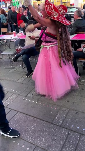 Crazy lady in New York City