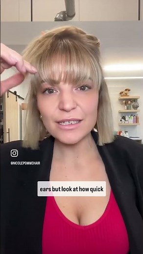 How to use your thermal round brush on bangs | Thermal Round Brush