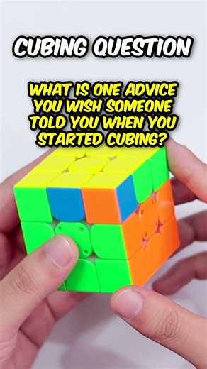 Give some advice to new cubers, #rubikscube #speedcubing #speedsolving #cfop #gancube