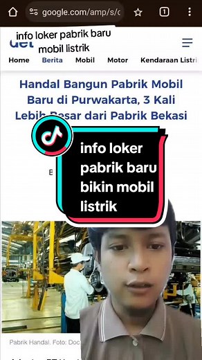 Info Loker Pabrik Mobil Listrik: Pendaftaran PT Baru di Karawang dan Cikarang