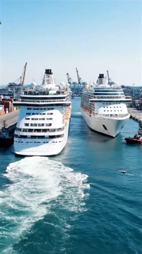 Cruise Ship Fails to Maneuver and Crashes Into Dock! #shipdisaster #fyp #viral #reels | Ship Disaster