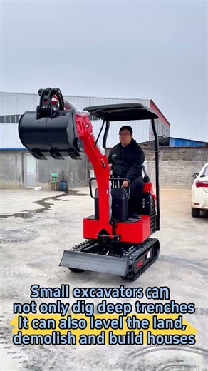 Mini excavators are highly efficient; one day can do the work of a week. #digger #excavator