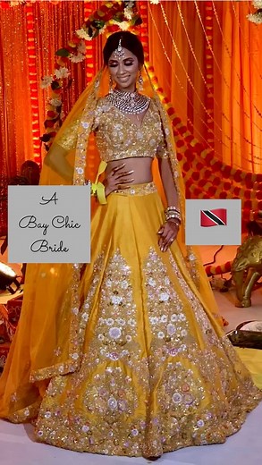 A Stunning Bay Chic Bride from Trinidad 🇹🇹 Fully Customized to preferred Size & Shade. For Order & Inquiries: Whatsapp - 91 9821582504. Instagram - Please DM ( leave a message ) Email - helpdesk@thebaychic.com Bay Chic delivers Worldwide 🌎. #canadianbride #birminghambride #vancouverweddings #nriwedding #desiwedding #sikhwedding #sikhweddings #punjabibride #punjabibrides #sangeetoutfit #mehendioutfit #bridallehenga #southasianbride #southsianbridemagazine #desiwedding #trinibride #sindhiweddin