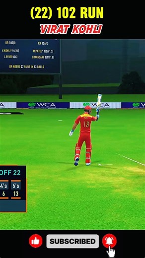 Virat Kohli 102 Runs in Just 22 Balls! 😱 | Fastest Century in Real Cricket #realcricket24 #shorts