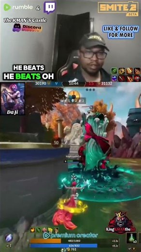 Double K*ll McGee W/ The Nine-Tailed Fox 🦊 Playing SMITE 2 as Da Ji | Role: Jungle in a Conquest