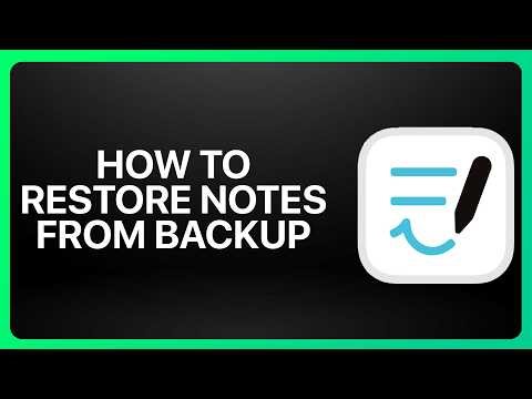How To Restore Notes From a Backup in Goodnotes! Tutorial