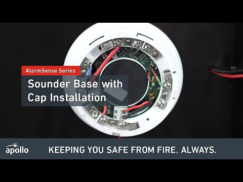 AlarmSense | How to wire a Sounder Base with a Cap