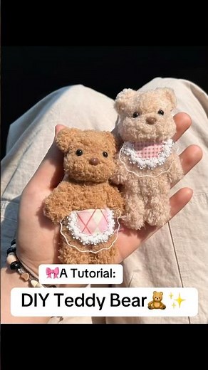 A tutorial on how to make a DIY teddy bear plushie with pipe cleaners