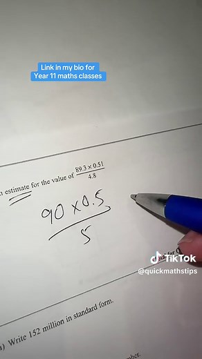 Estimate strategies for Year 11 maths — quick methods